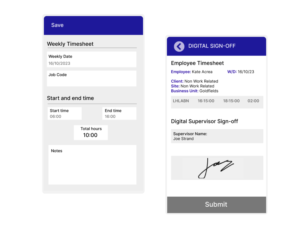 timesheet app